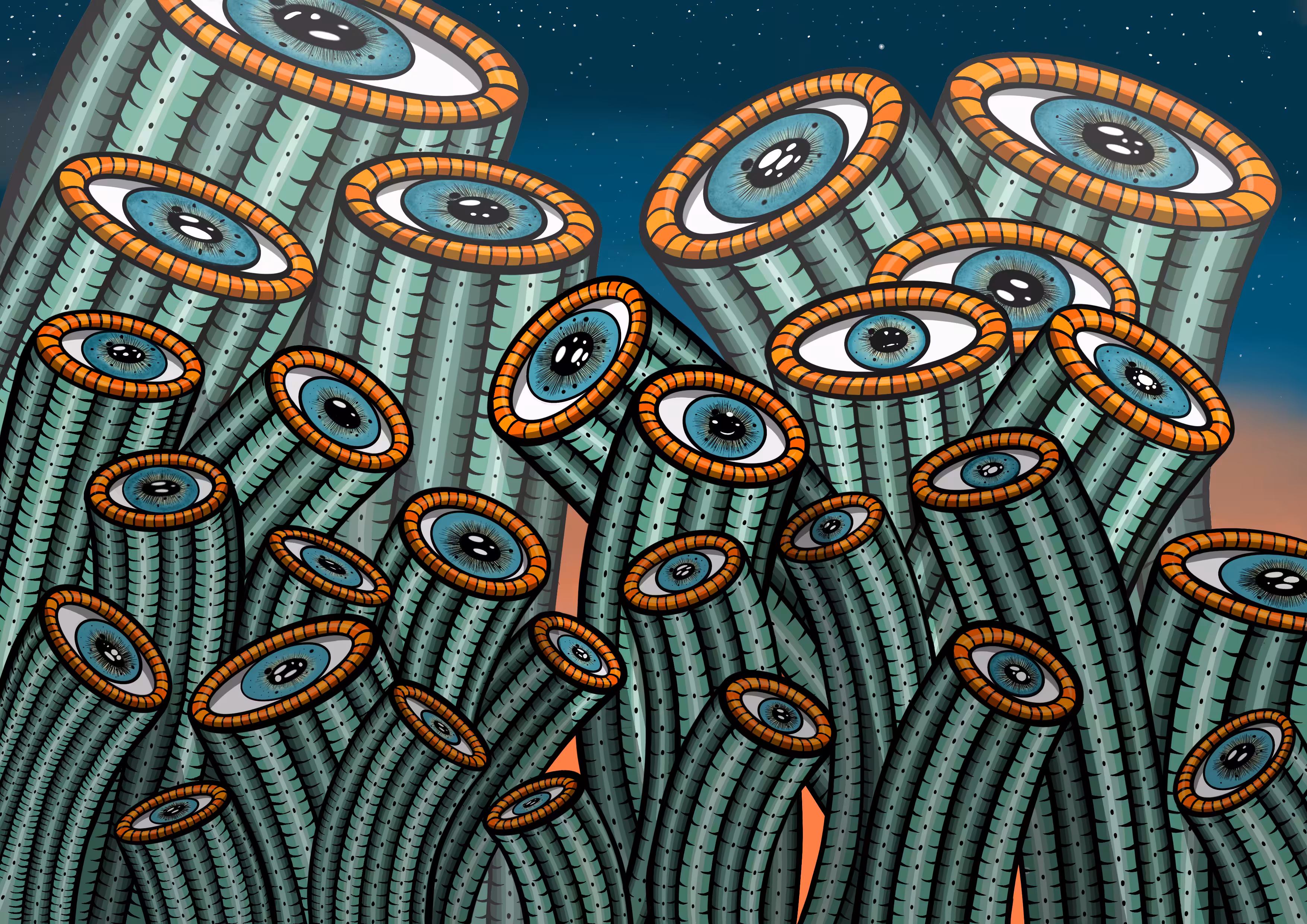 the eyes of the precious cactus