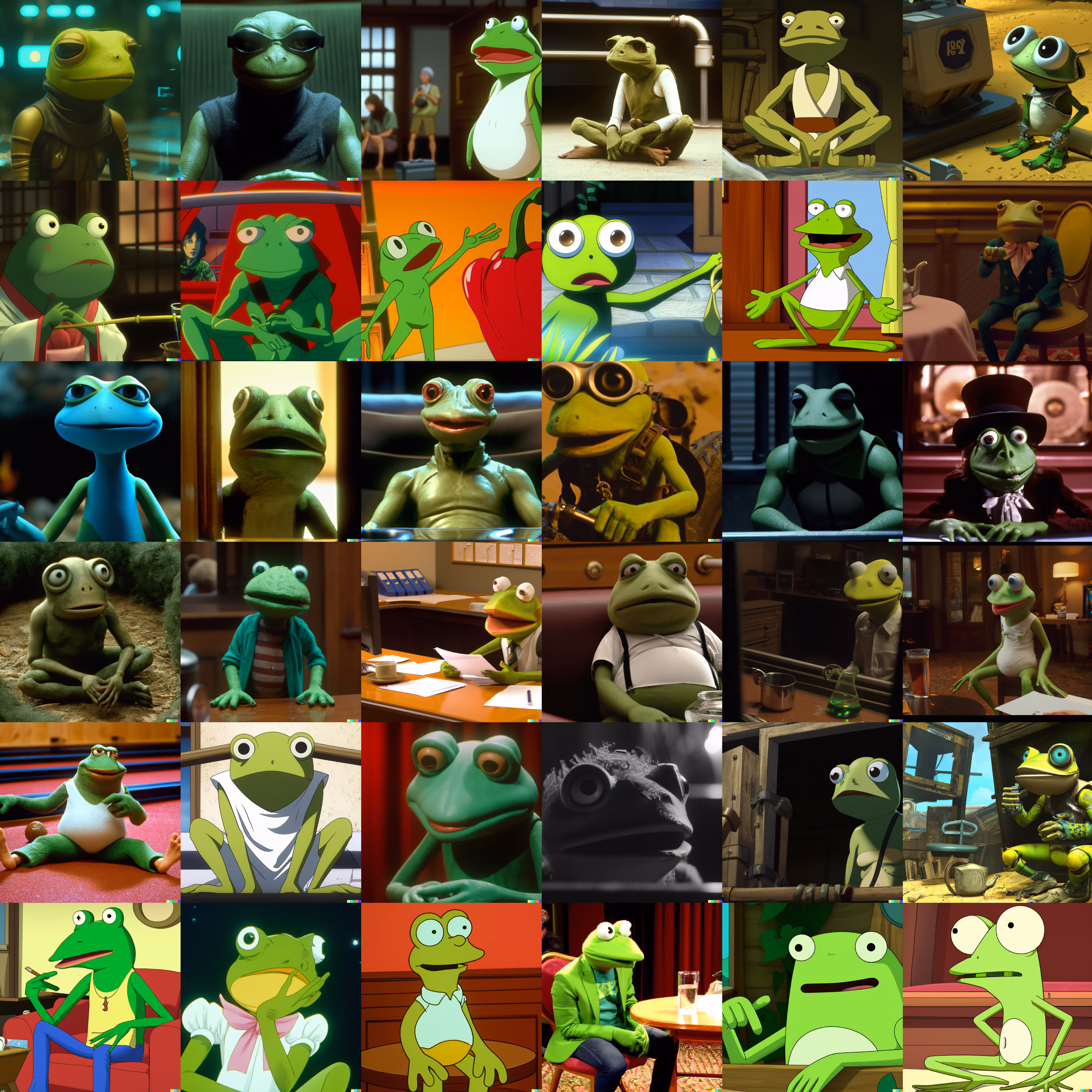 KERMIT THE FROG: THROUGH THE AGES
