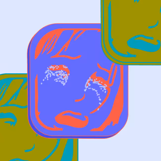 Card in the box "Crying girl" #6