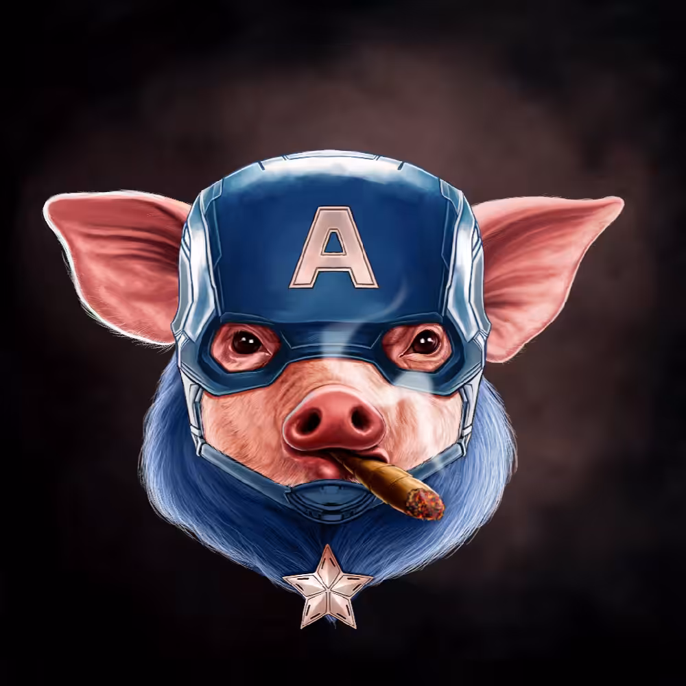Captan America (GIVEAWAY ) pig#025