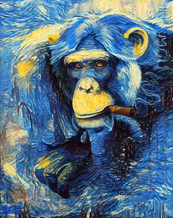 Bored Starry Night Club: Bored Starry Night Ape Club #23