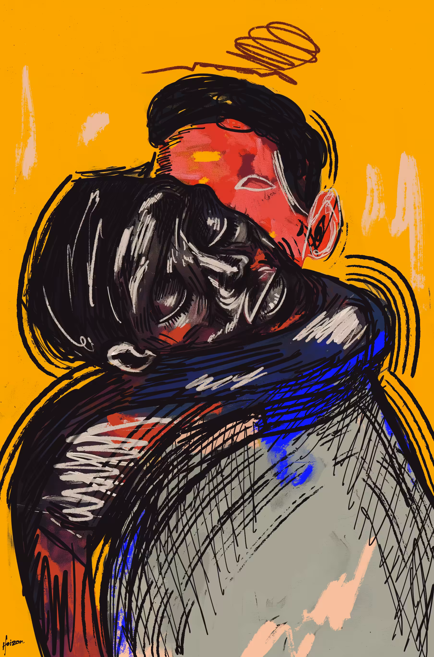 Forced hug