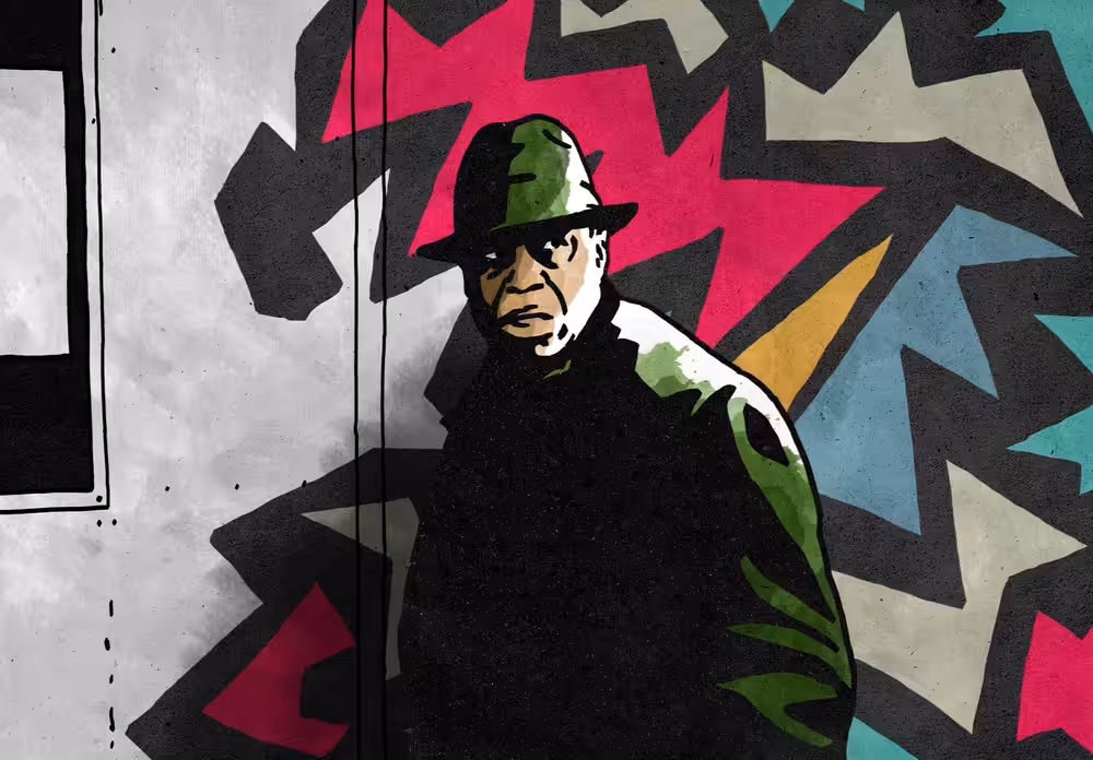 The man in green