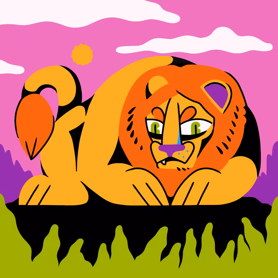 Big ol' Cats #3 (Lion)