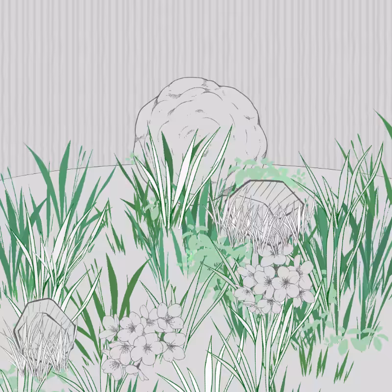 Wild Grass and Rubble #186