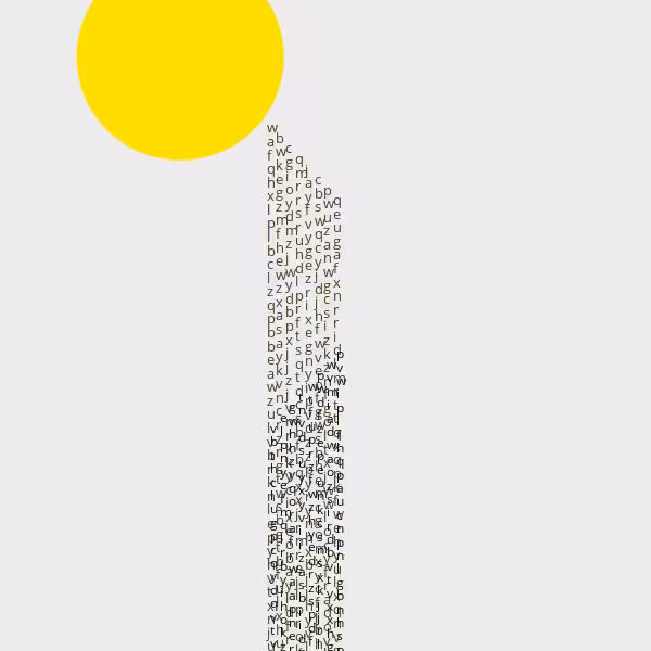 Building of letters #3