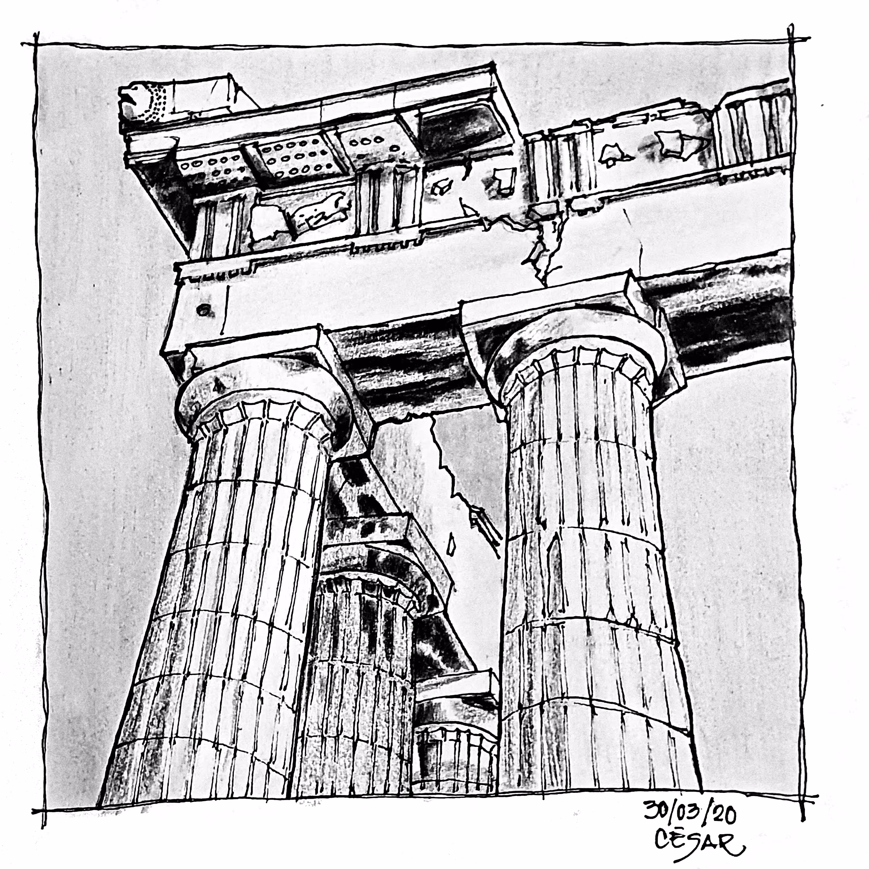 Stone and Time – Detail from the Acropolis