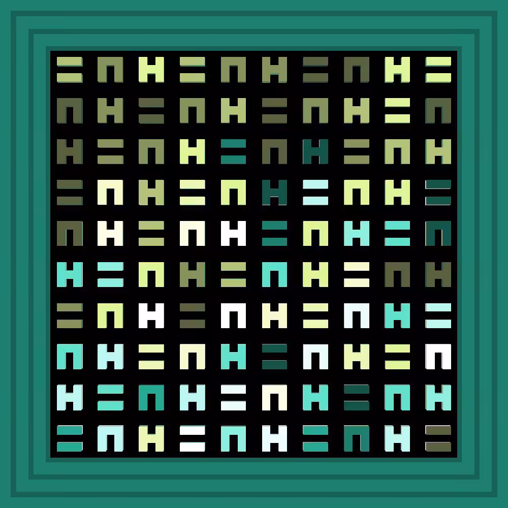 Lucky :: Procedural Symbols (H=N) #504/1000