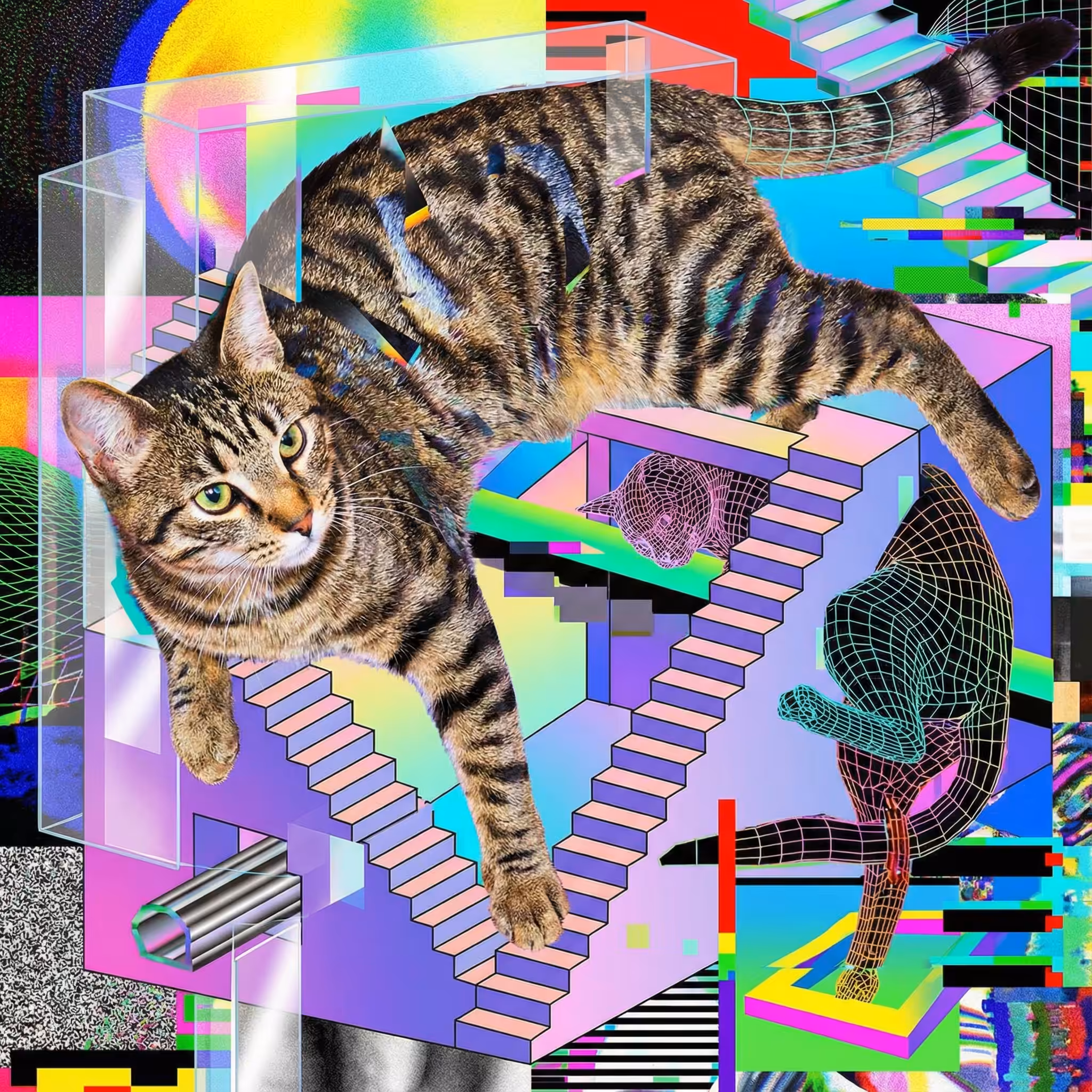 abstract cats #25