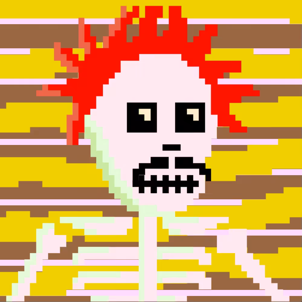 PIXEL SKULLETTI 1 #206