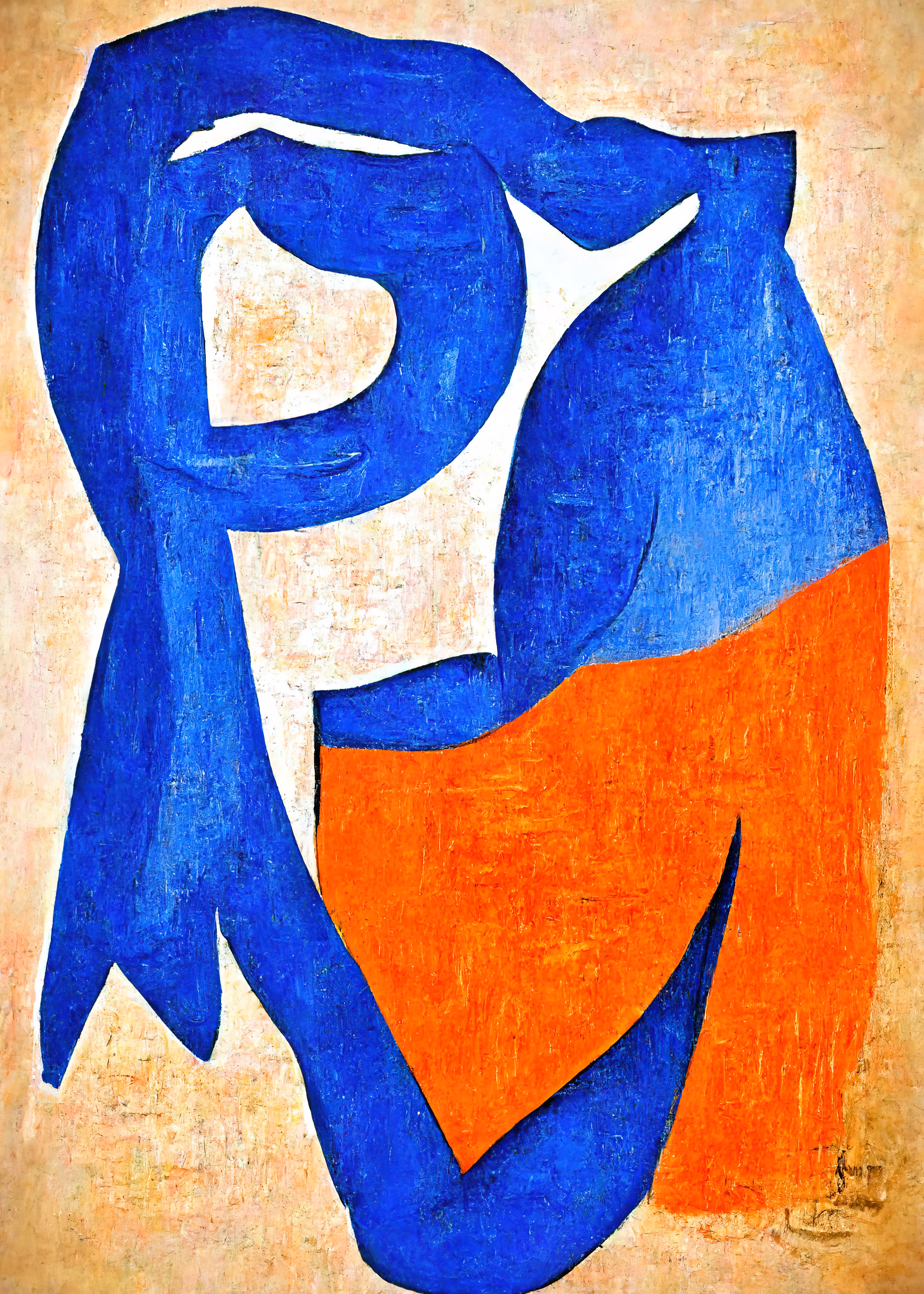 Orange and blue