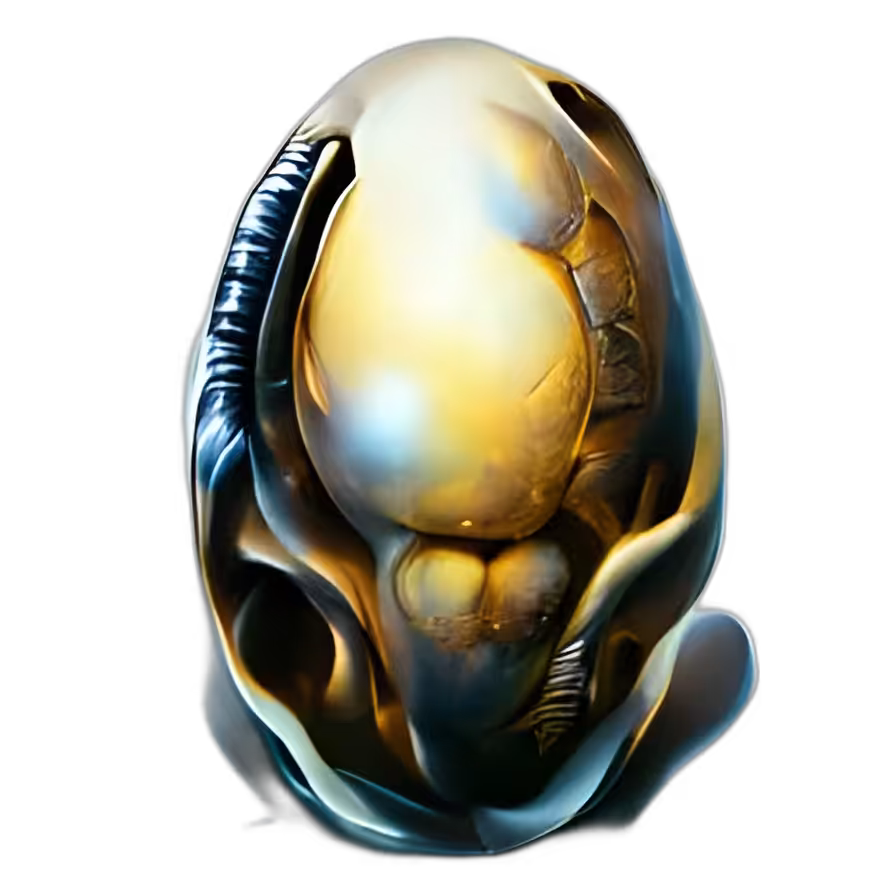 An Egg From Which an Alien Hatches