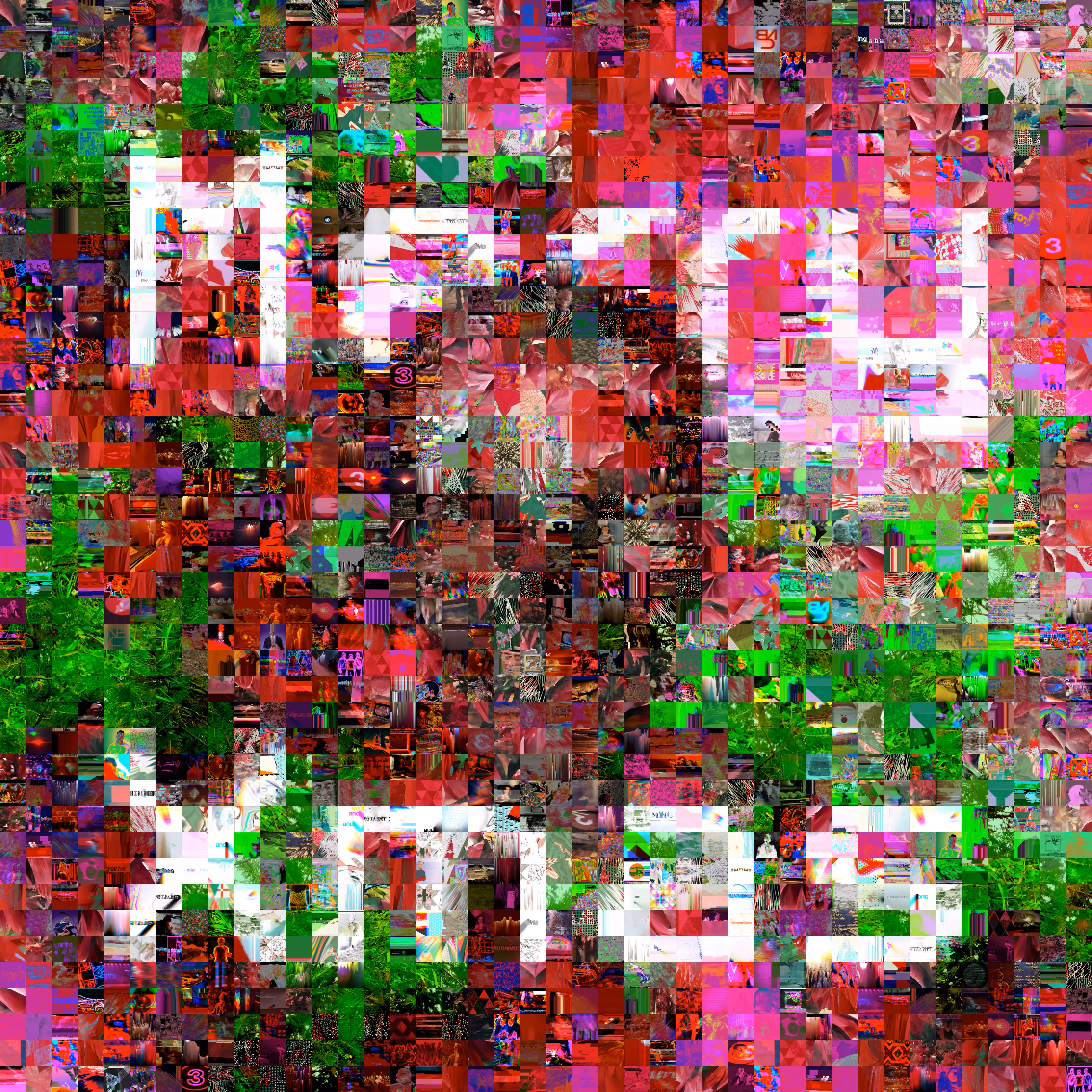 2021 Christmas Glitch Quilt 22