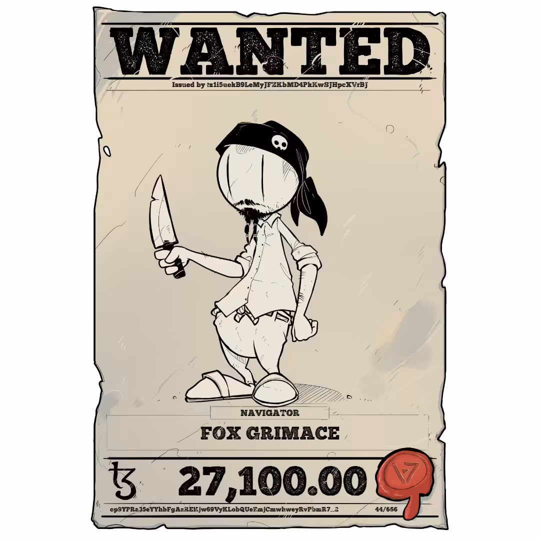 FOX GRIMACE | TEZOS PIRATE 44/666