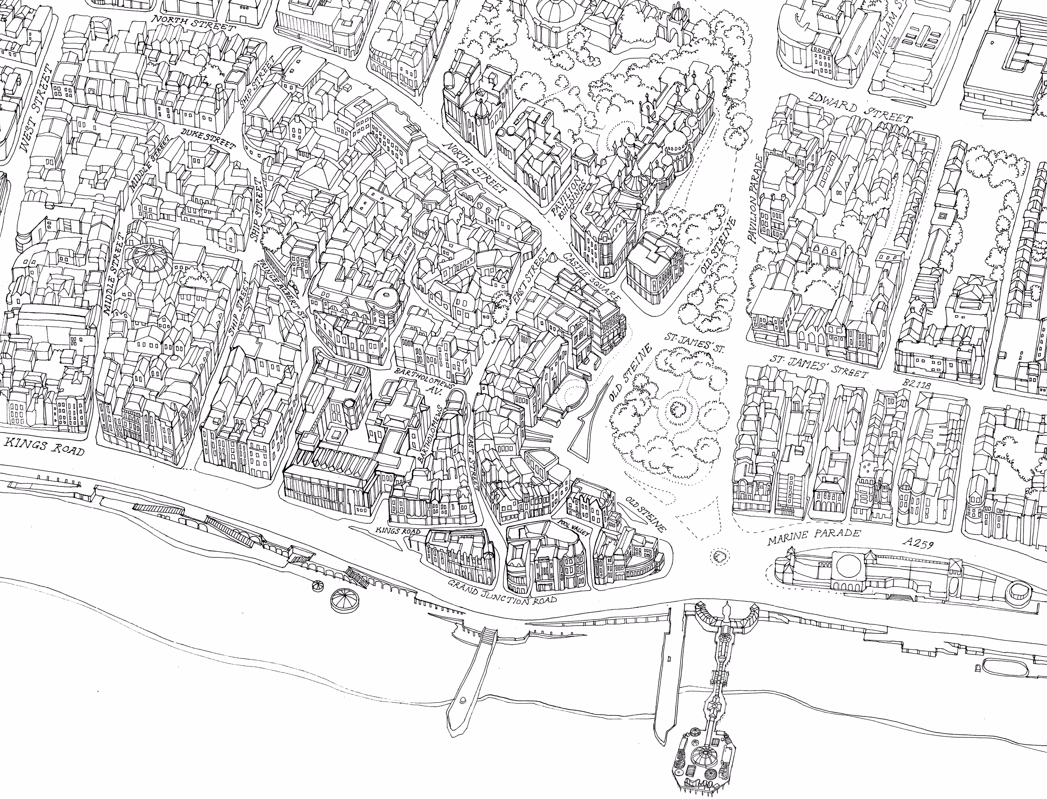 Map of Brighton
