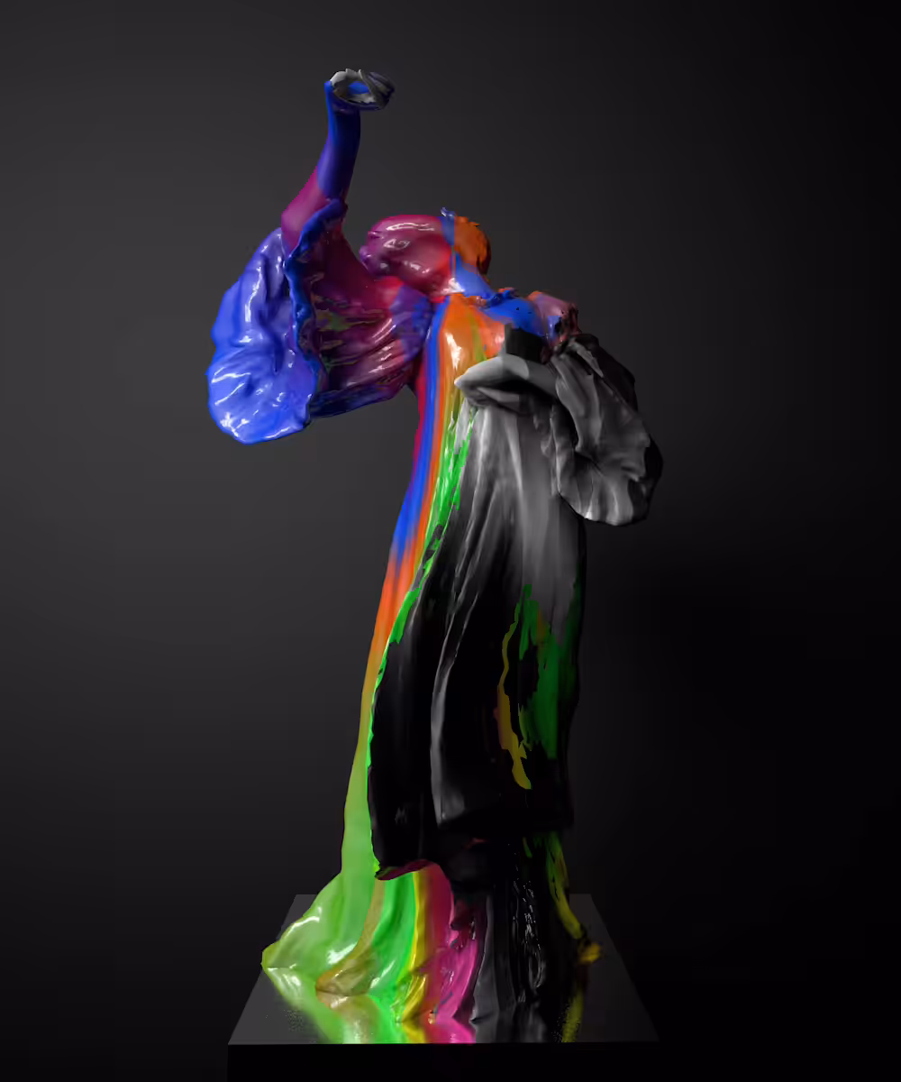 Data transfer sculpture 003 (The dancer)