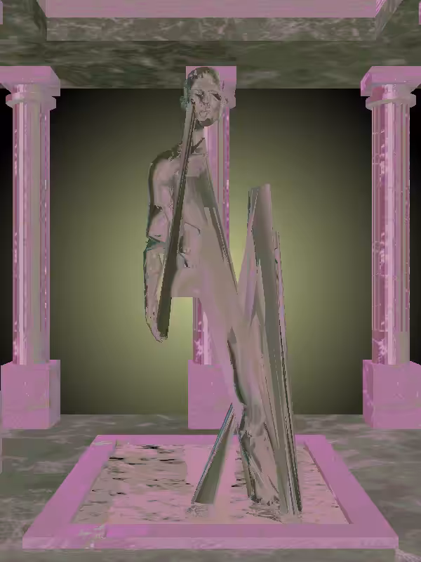 HeavenComputer: The Excited Chatoyant Amazonite Man #2541