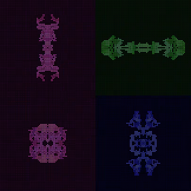 Dither Creatures 2x2 #98
