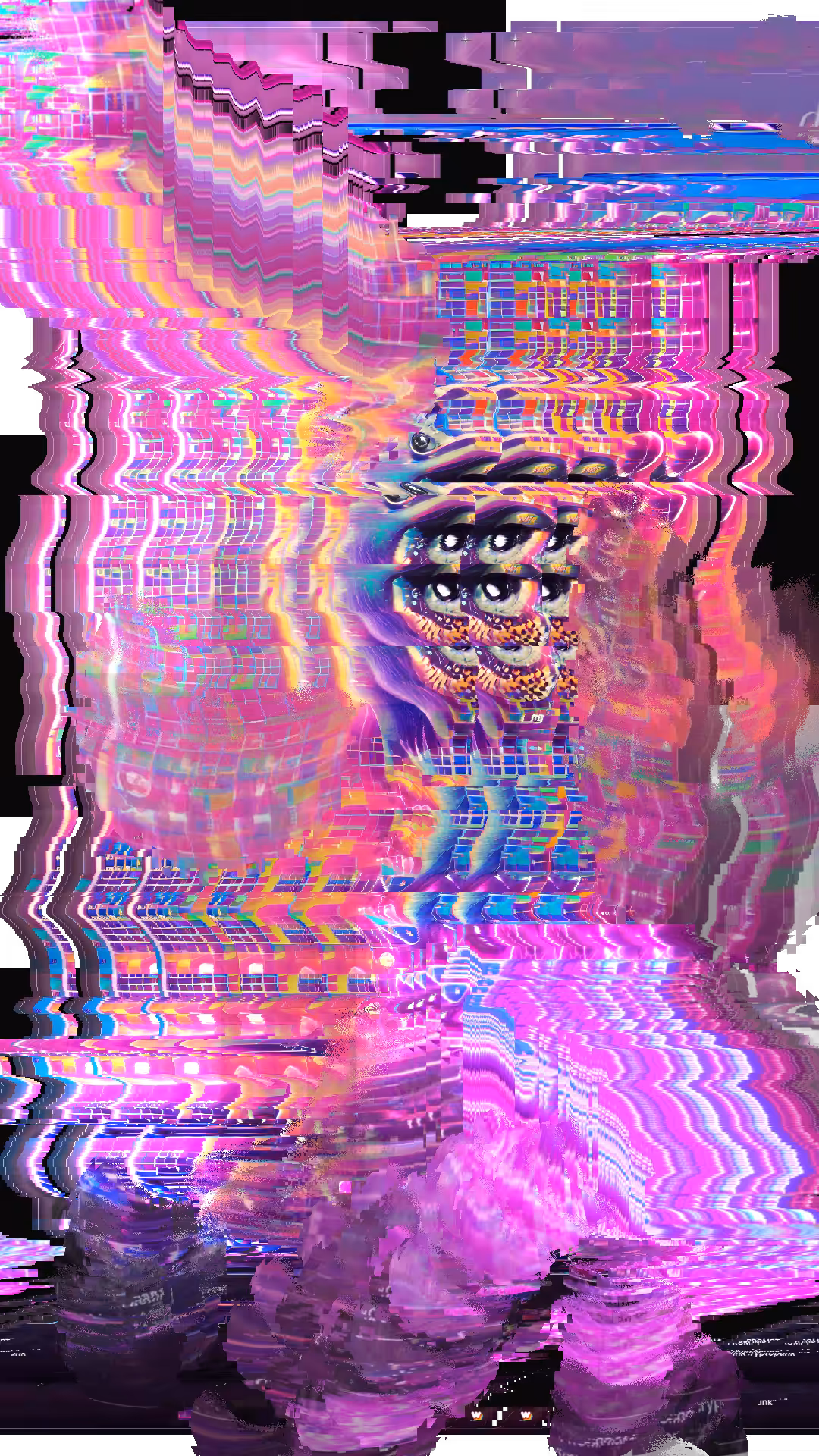 Neural glitched landscape