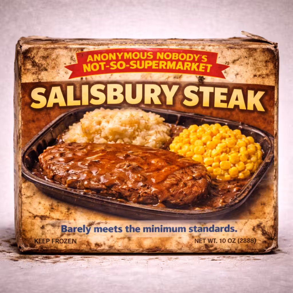 Anonymous Nobody’s Not-So-Supermarket: Salisbury Steak