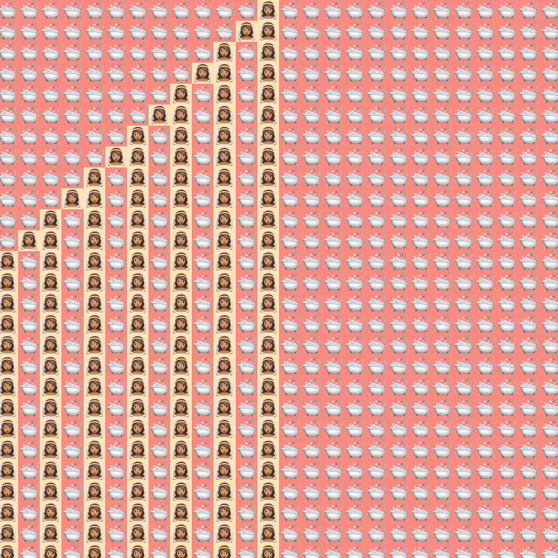 Elementary Cellular Emoji Automata #656
