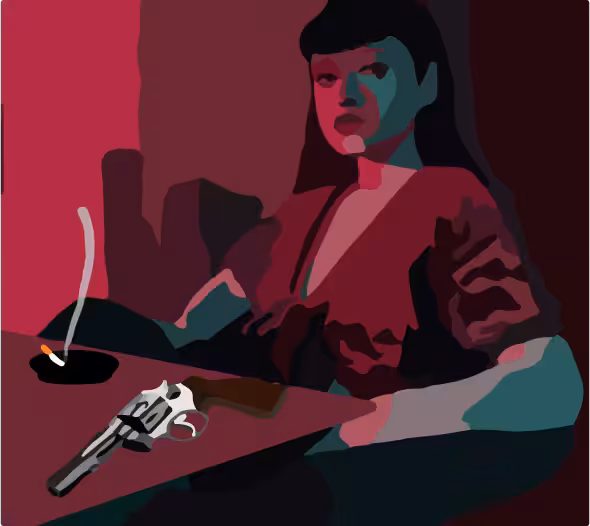 gun with girl 