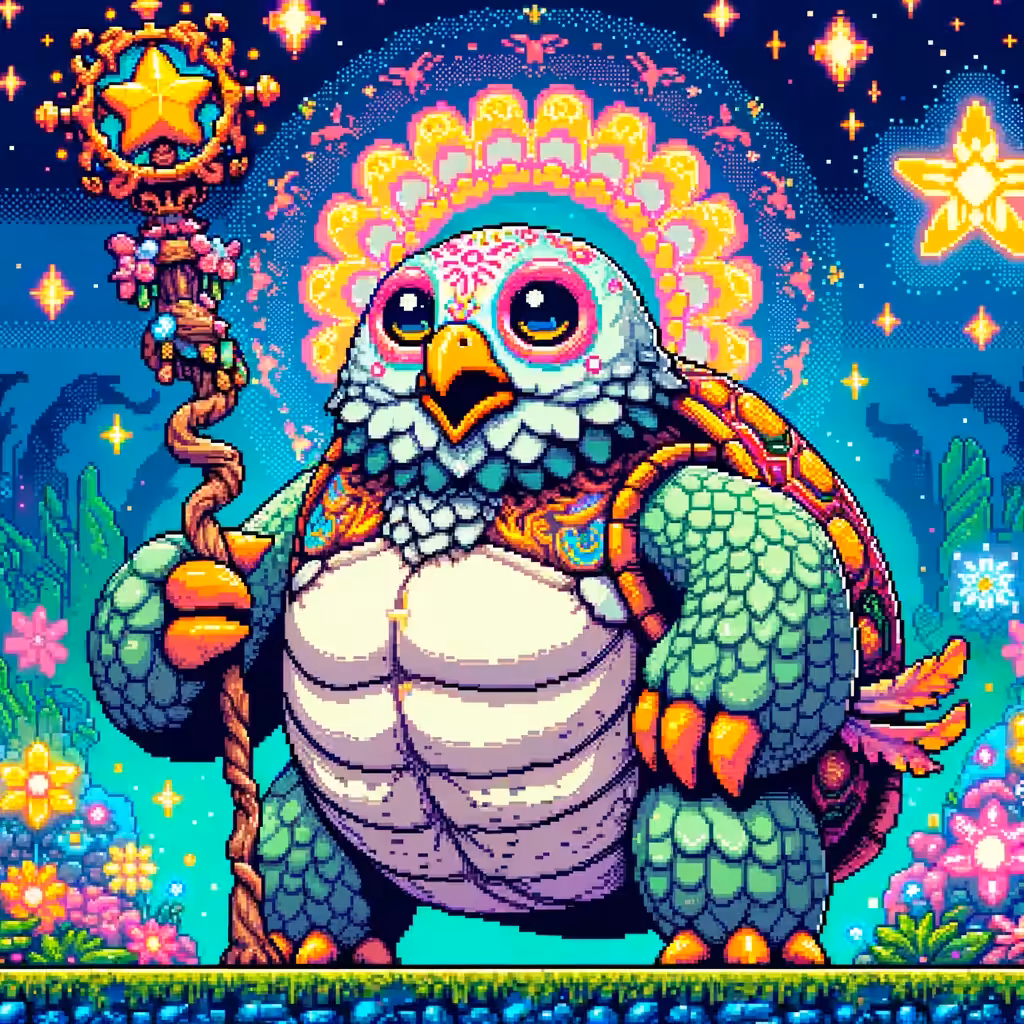 Minibosses: Astral Sage Tortowl, Keeper of the Cosmic Garden