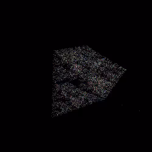abstract random pixel and color