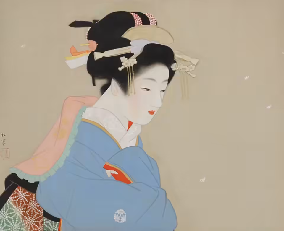 Women in Art Animated No. 13 - Uemura Shōen, Snowy Day