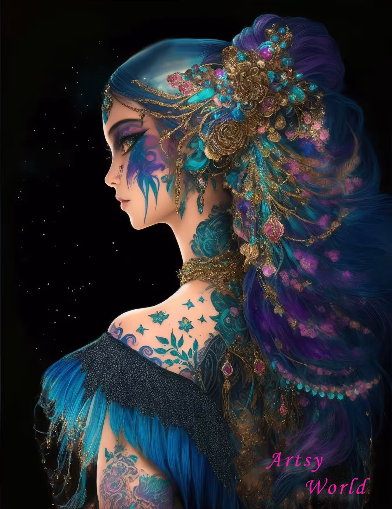 "Blue Tresses"