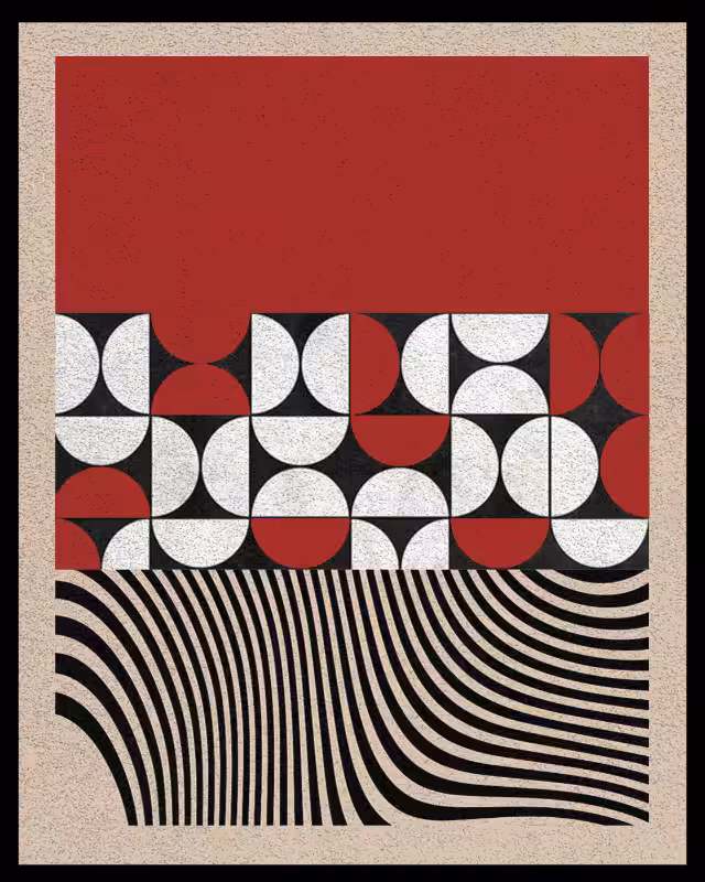 Bauhaus art #red #3