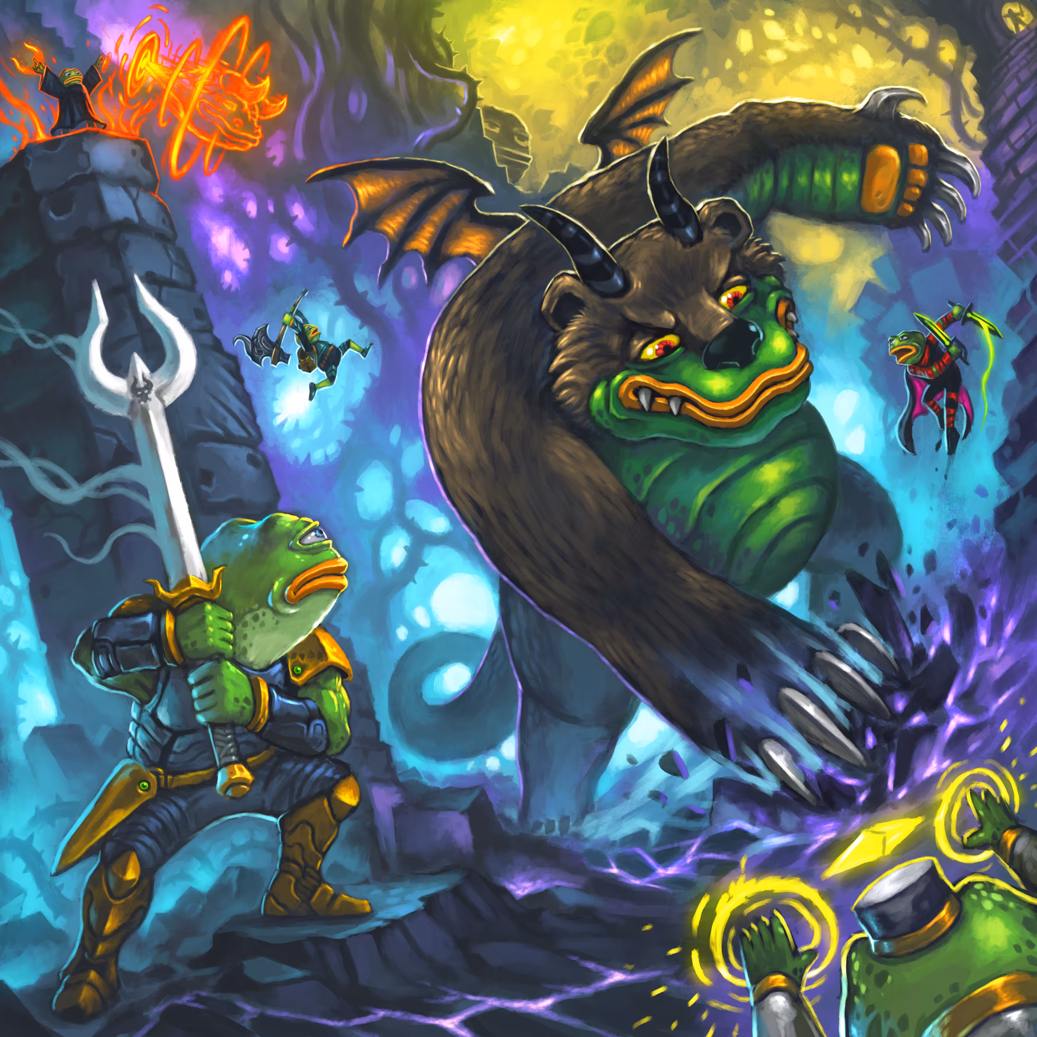 Bear Dragon Pepe