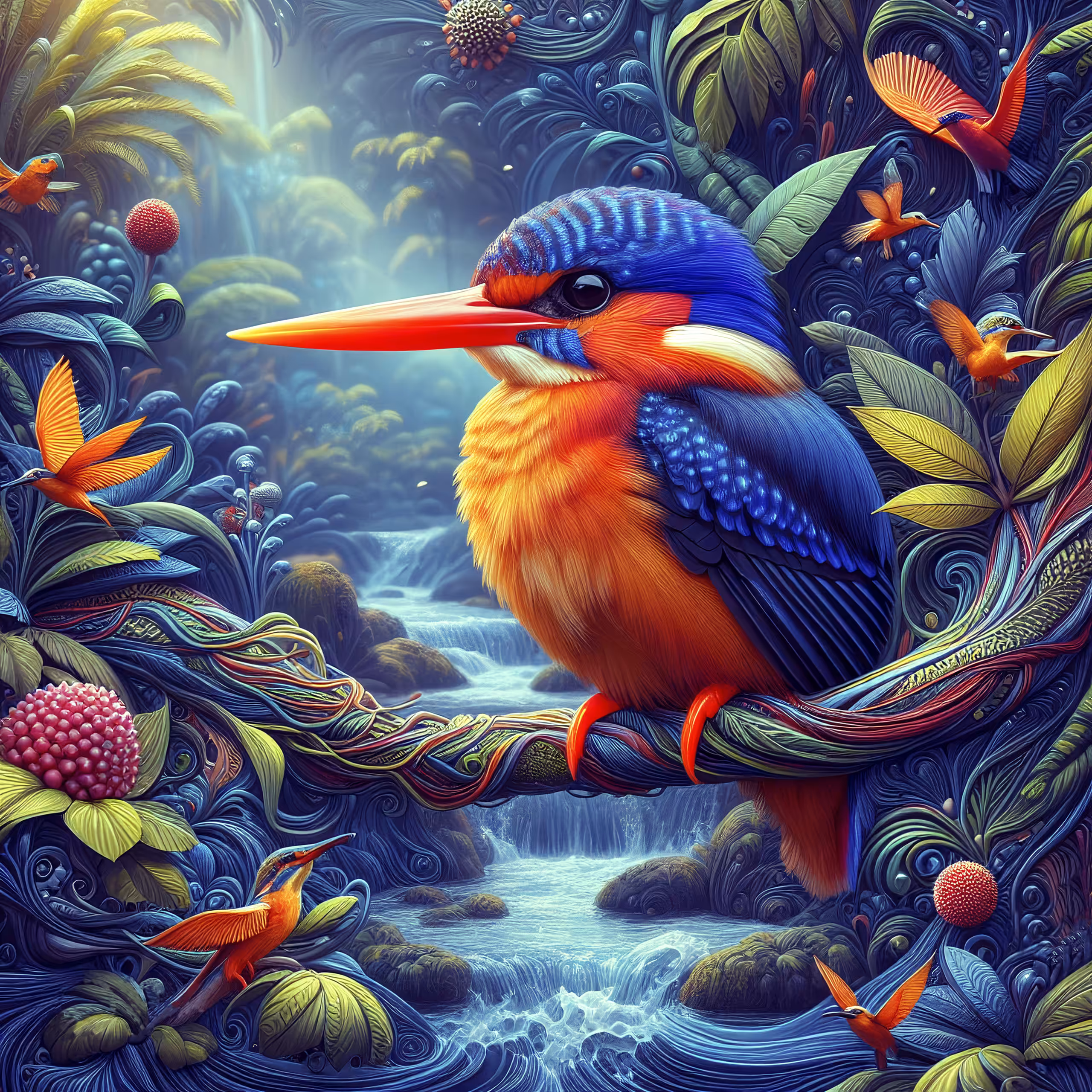 THE SOUTH PHILIPPINE DWARF KINGFISHER BIRD