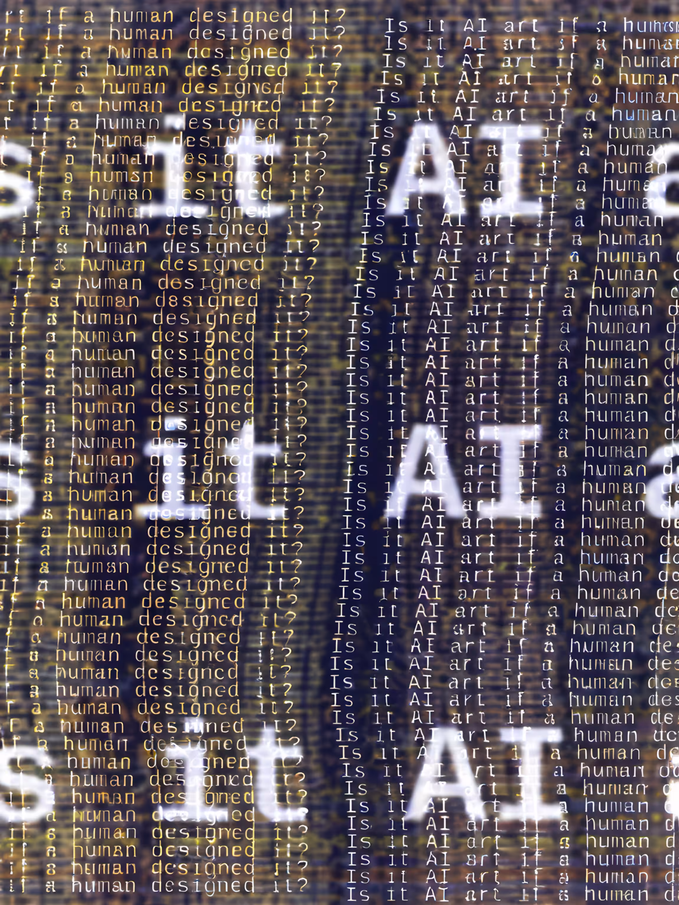 Is it AI art if a human designed it? #25