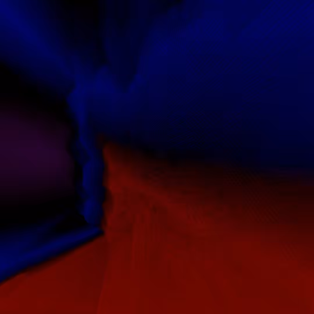 Red and Blue Abstract