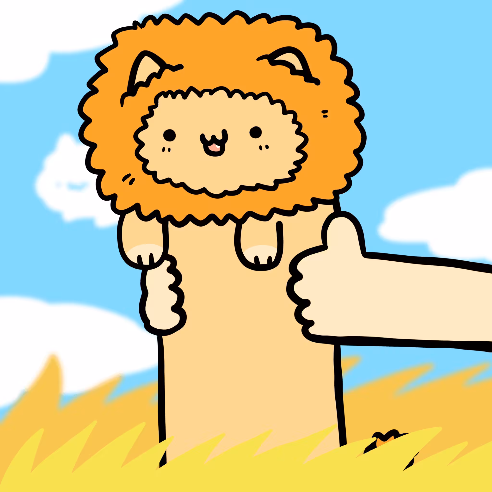 Long long Lion cat #110