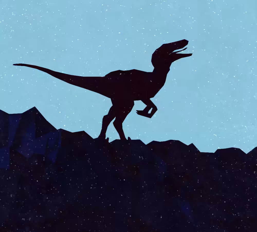 tezdinoz - velociraptor - negative