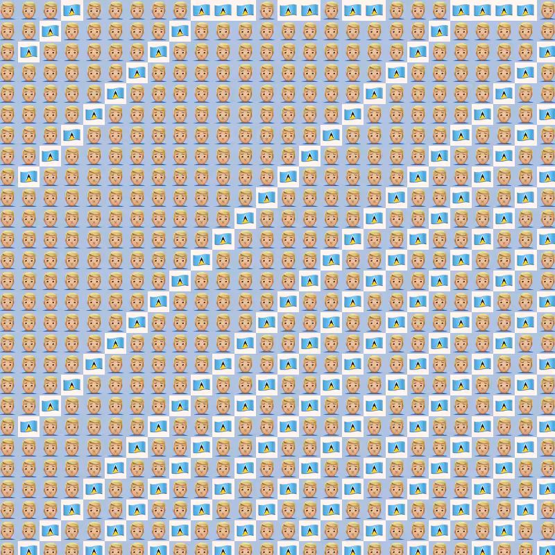 Elementary Cellular Emoji Automata #313