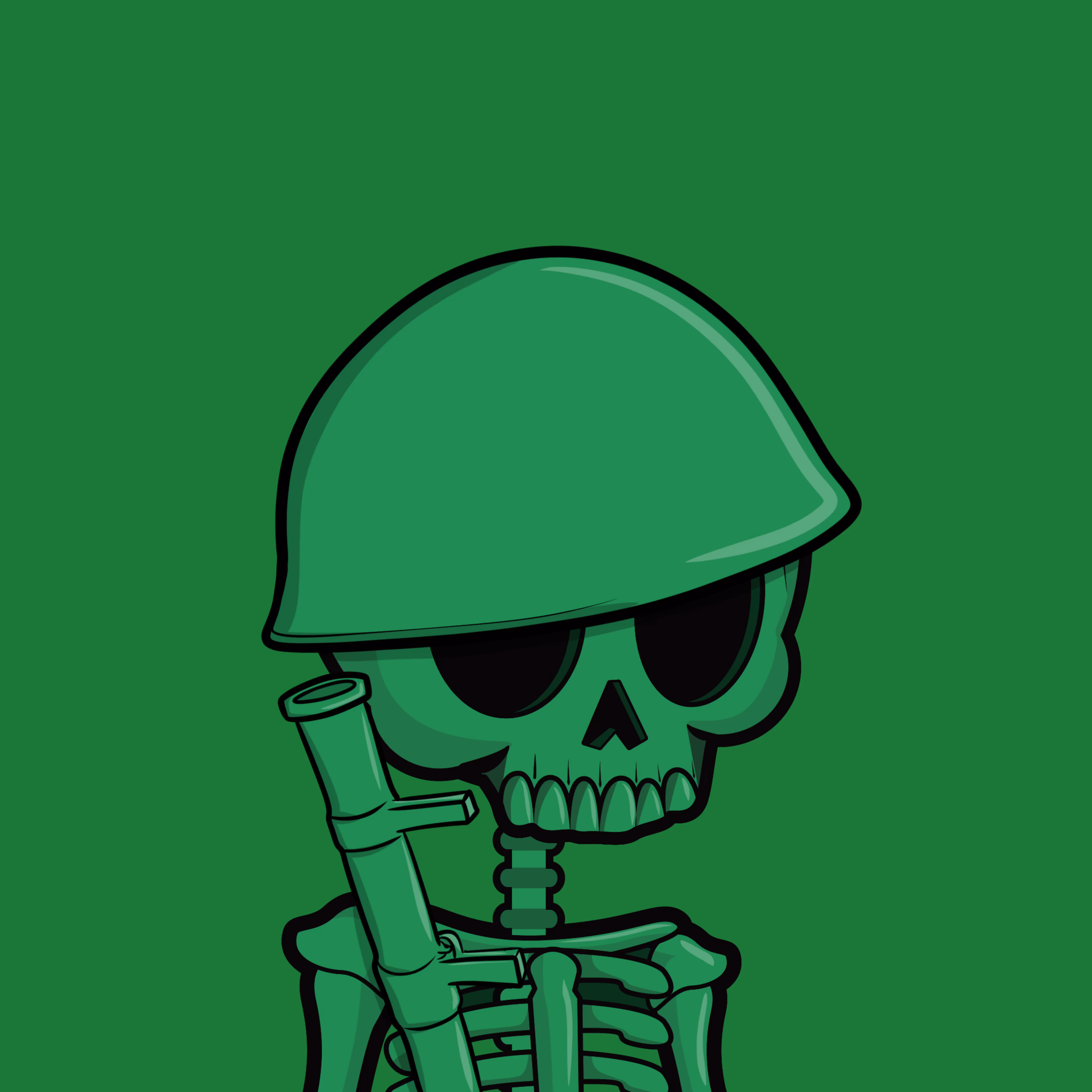 Edgar The Skeleton - Green Army #404
