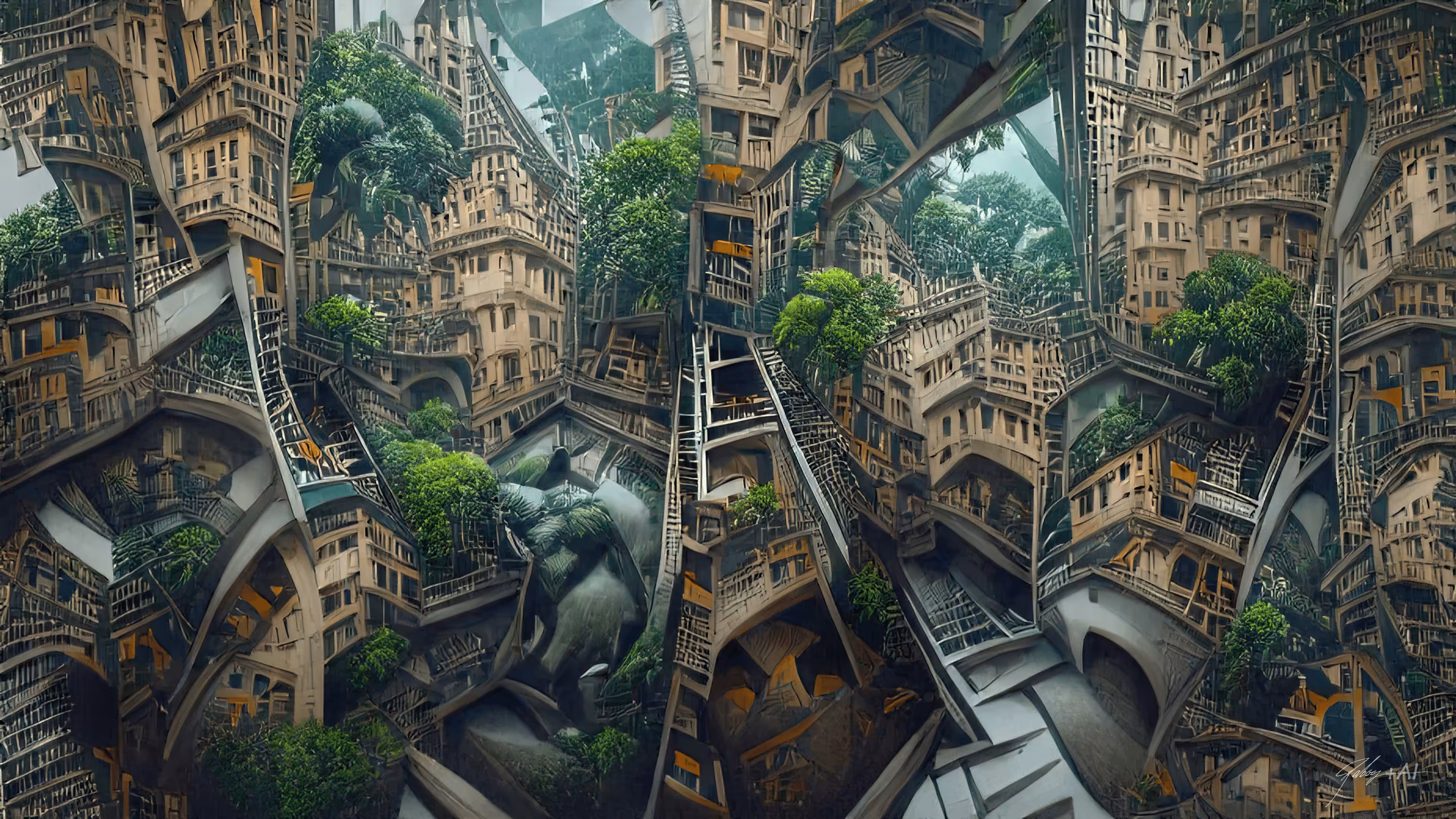 4 dimensional Jungle city