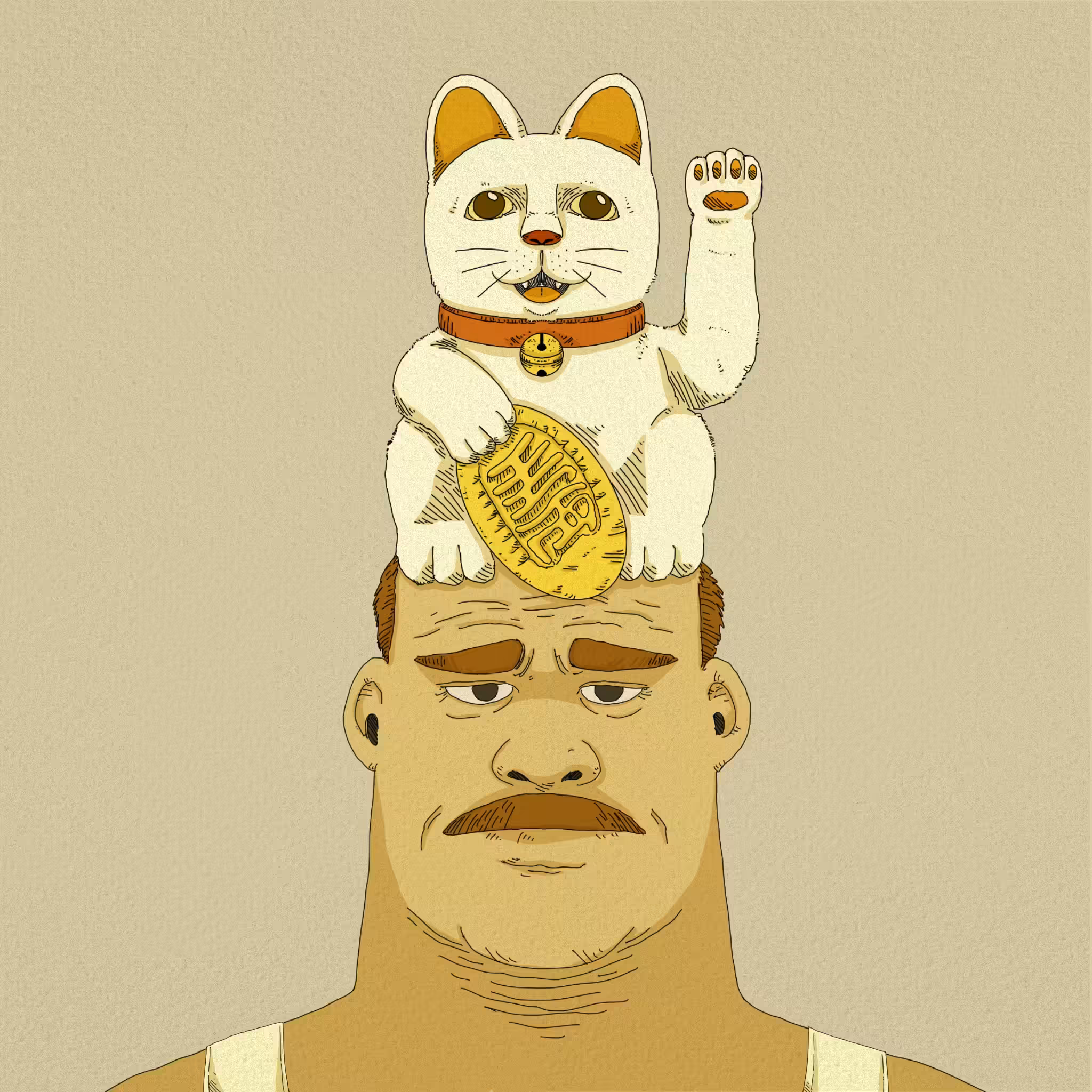 Silly Hat Family #5 - Maneki Neko