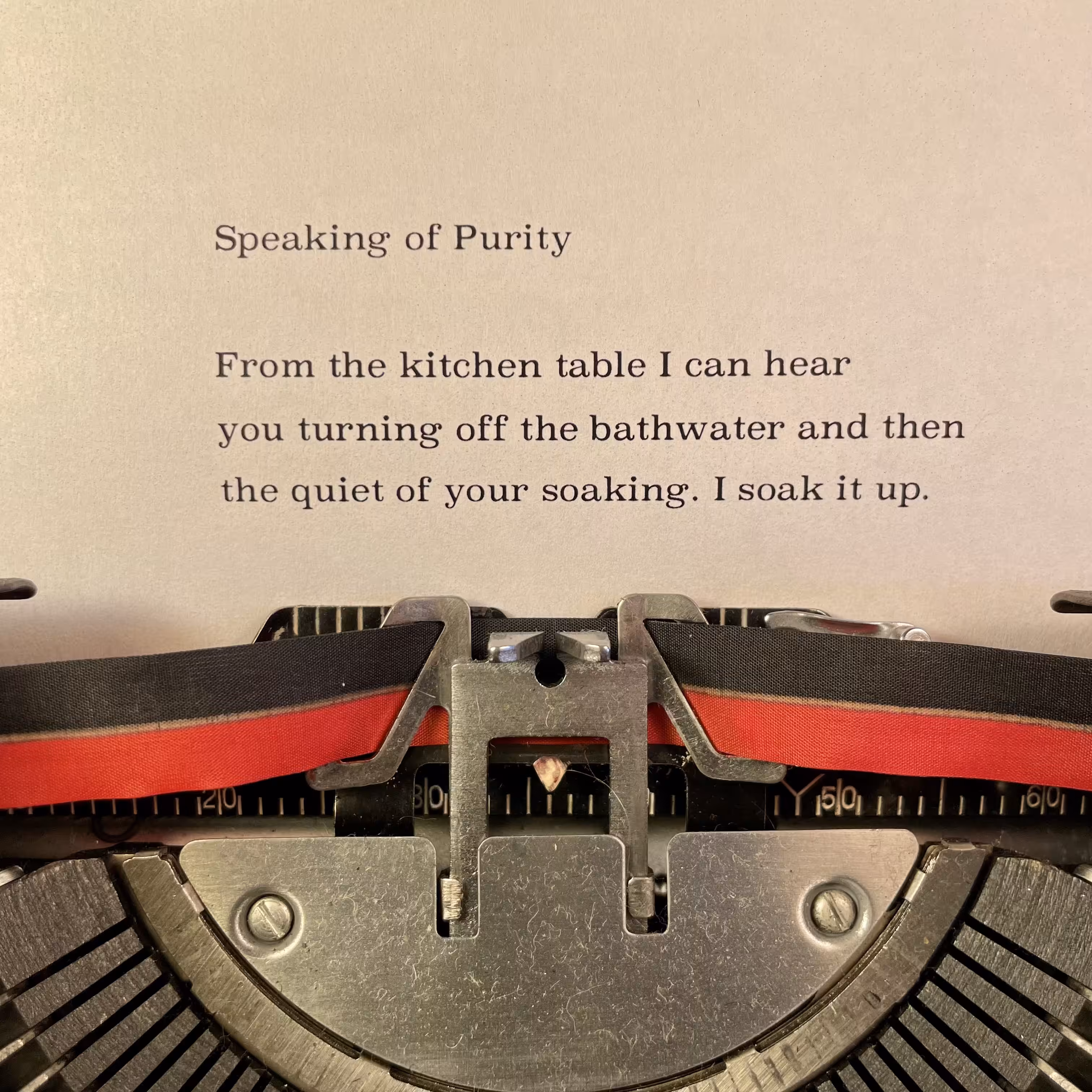 Love Poem Tercets: Speaking of Purity