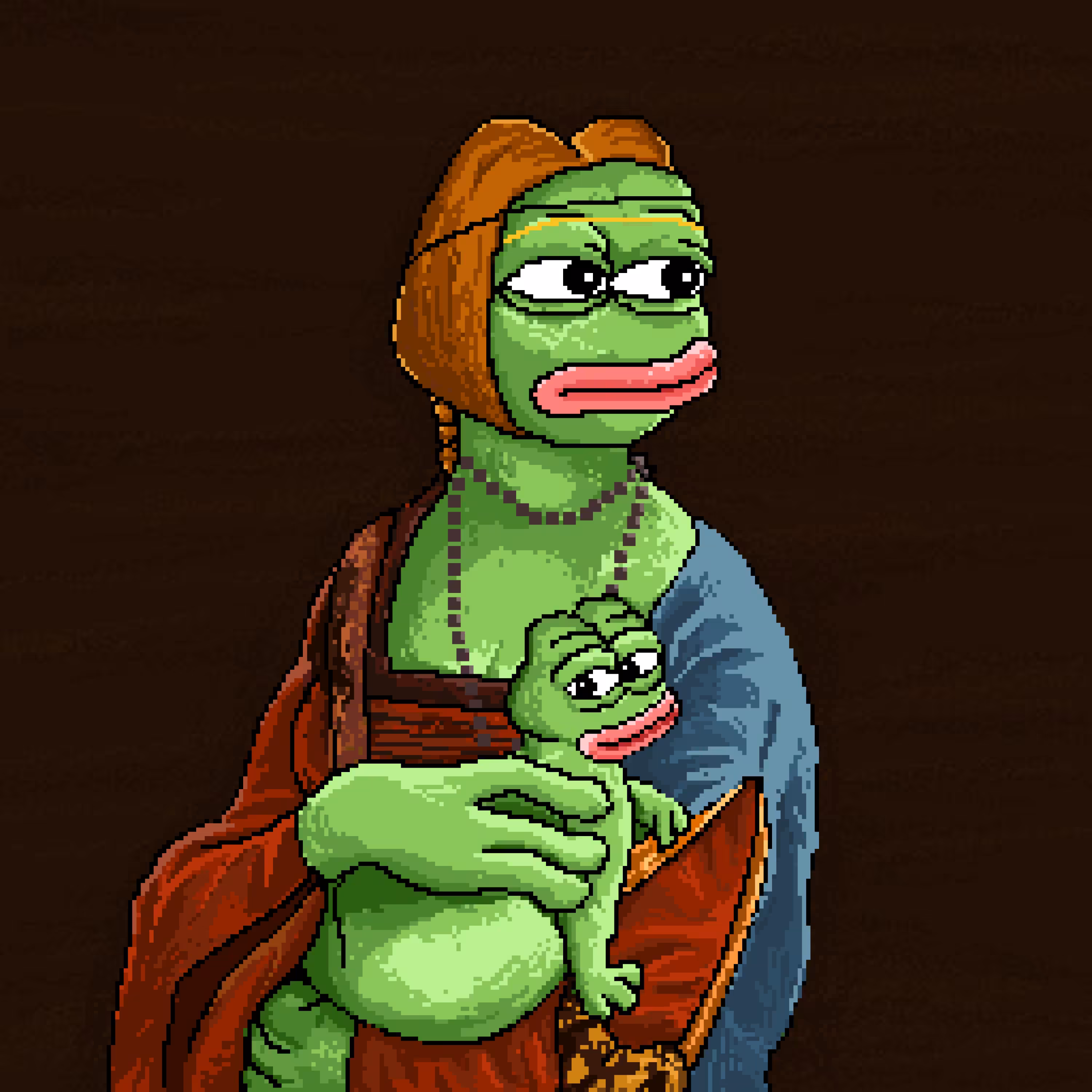 Lady PEPE🐸 with an Ermine