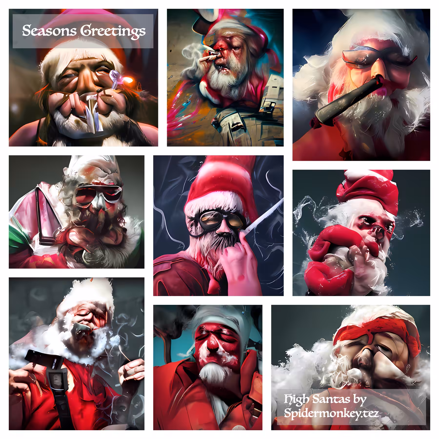High Santas Poster