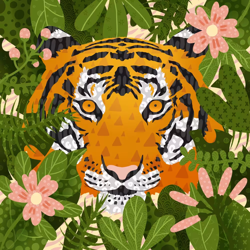 Colorful Tiger