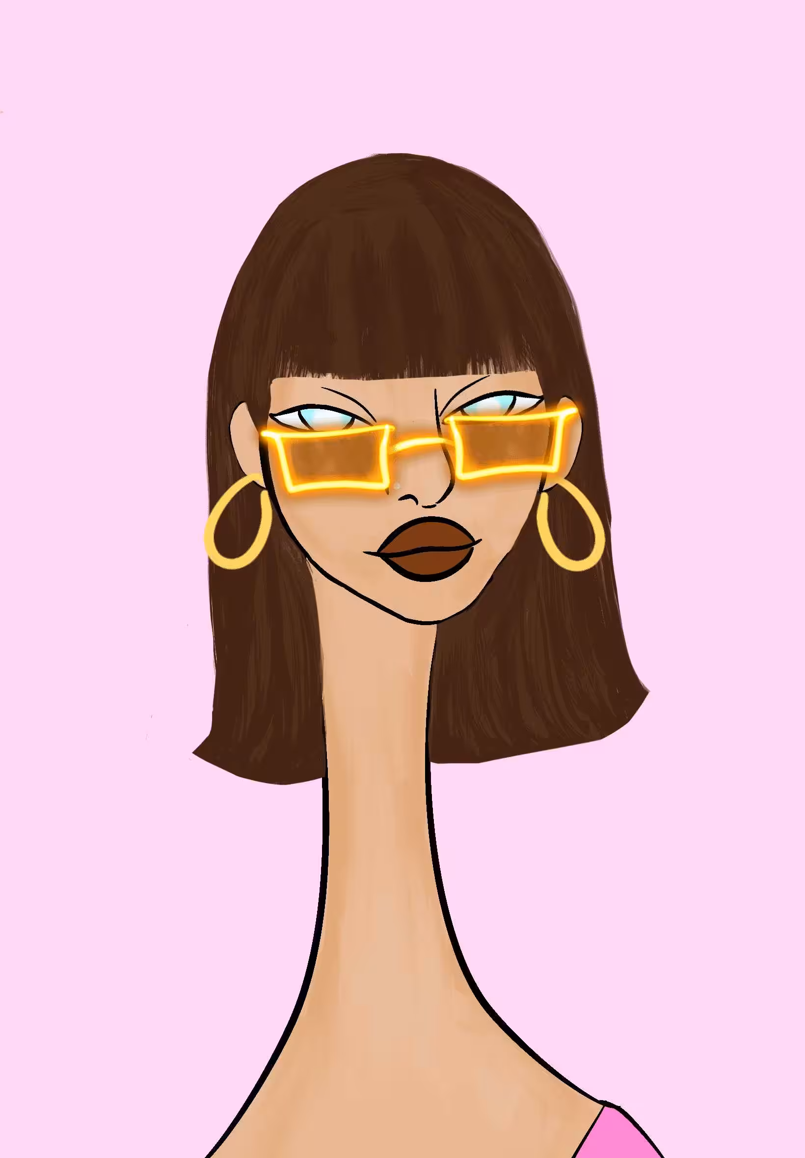 Long Neckie Ladies: Long Neckie Lady #2950