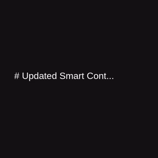 # Updated Smart Cont...