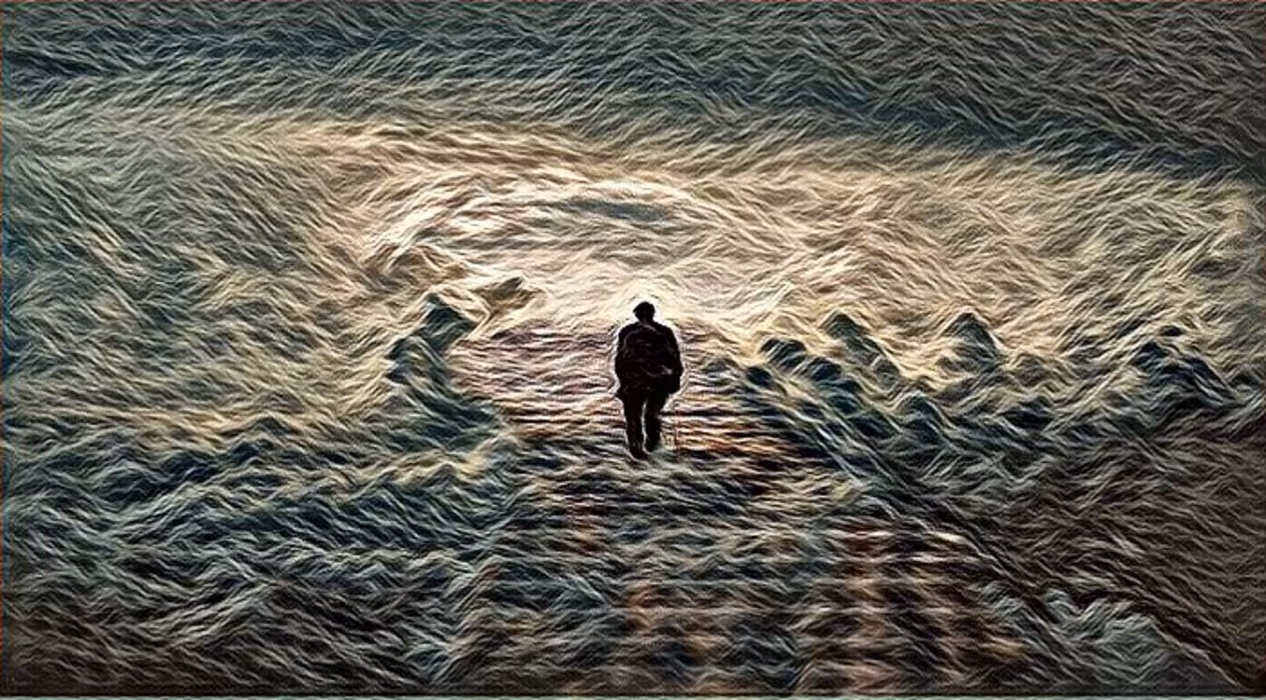 Shadow walking to another world
