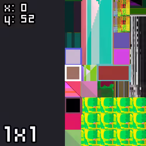 GLIXITIES: XITY #5 - x:0 y:52 - 1x1