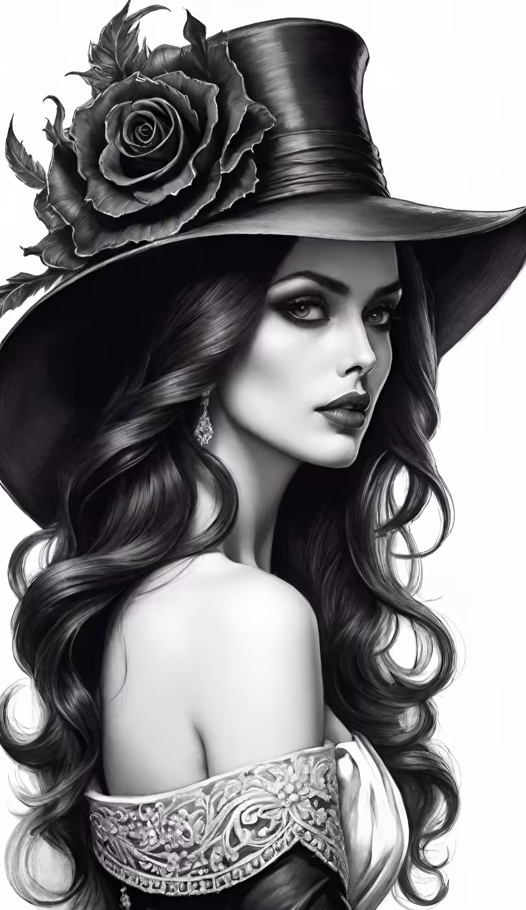 ✨️woman black hat✨️